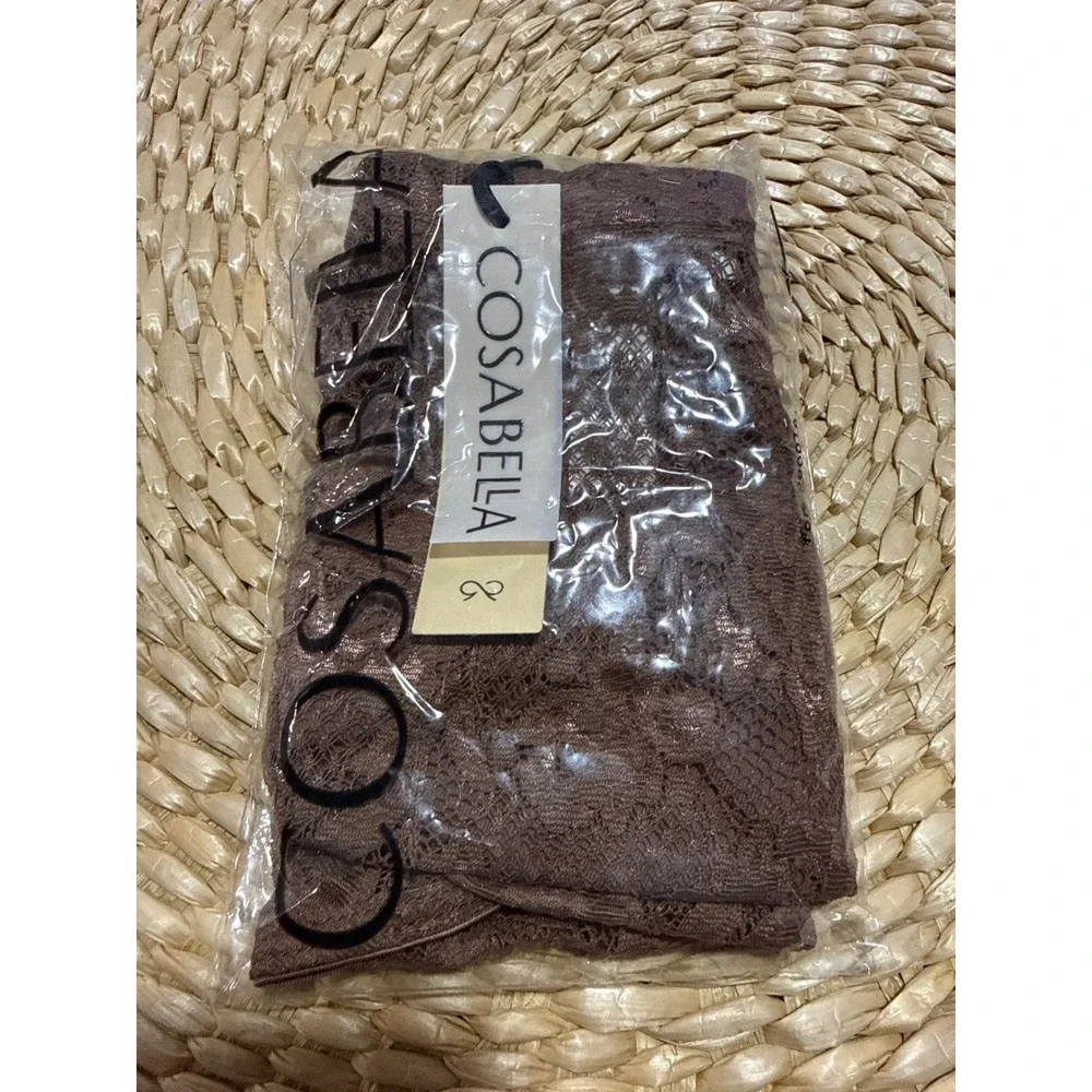 Cosabella Never Say Never Comfort Micro Brief Men's Lace Underwear Due Brown L